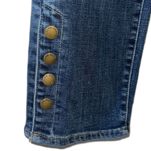 VINCE CAMUTO | Jeans w/ Button Snap detail at ankle | Size 29 (8) - Picture 4 of 6